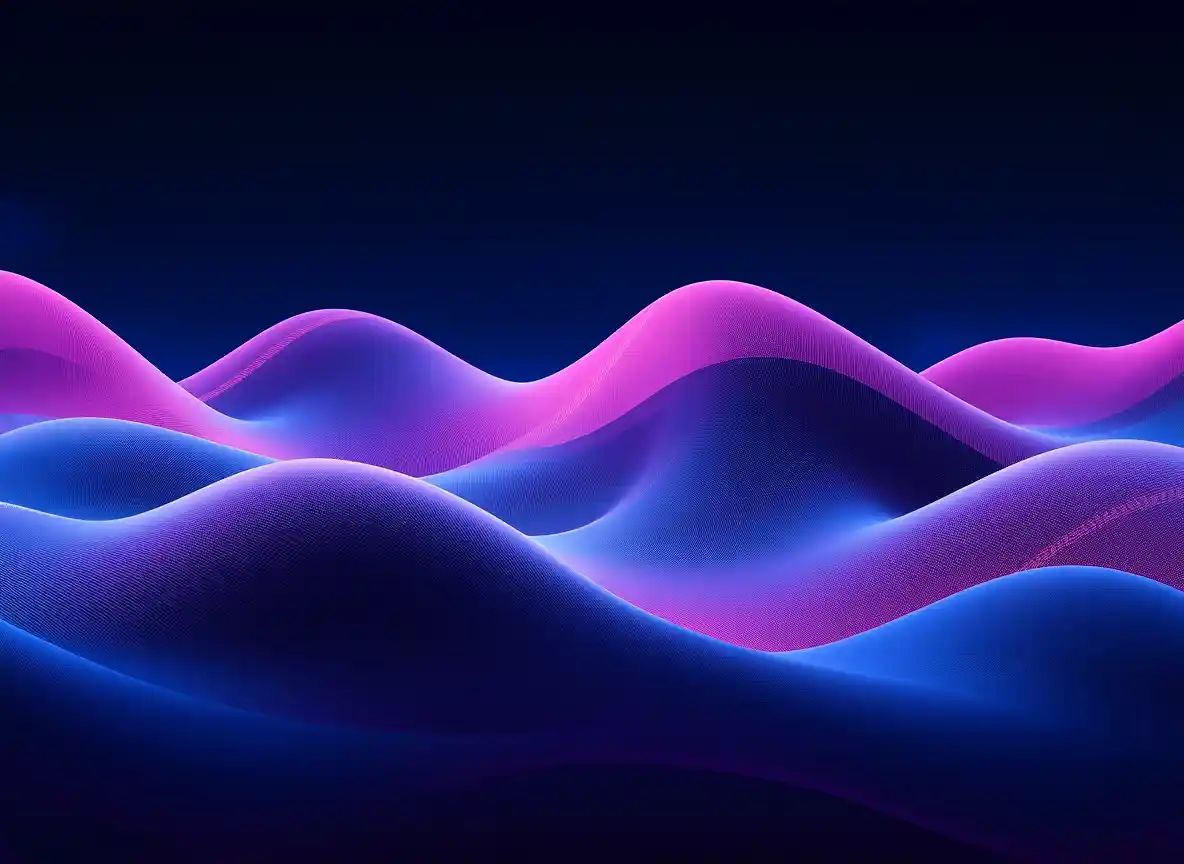 Abstract flowing curves representing personal evening rhythm transitions